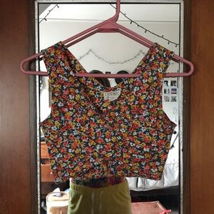 Floral crop top